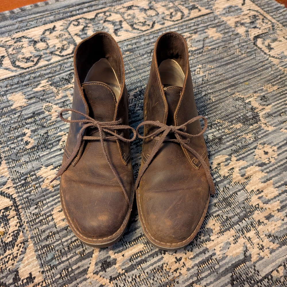 Leather Clarks Chukka Boots